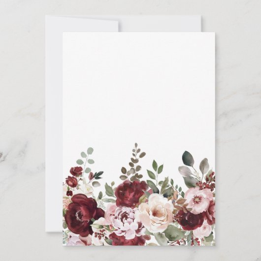 Elegant Floral Brunch en Bubble Vrijgezellenfeest Kaart (Achterkant)