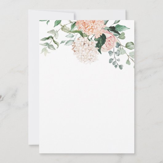 Elegant Floral Brunch en Bubble Vrijgezellenfeest Kaart (Achterkant)