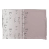 Elegant Floral Brush Roos Kussensloop (Voorkant)