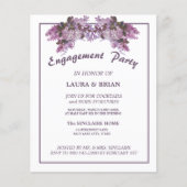 Elegant Floral Budget Engagement Party (Voorkant)