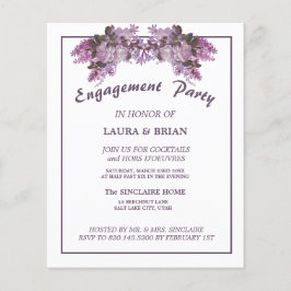 Elegant Floral Budget Engagement Party