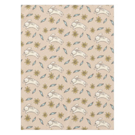 Elegant Floral Bunny Pattern Pasen | Tablecloth Tafelkleed