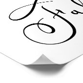 Elegant Floral Burgundy Pink 70e verjaardag Poster (Hoek)