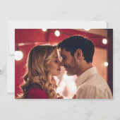 Elegant Floral Burgundy Save the Date Card (Achterkant)