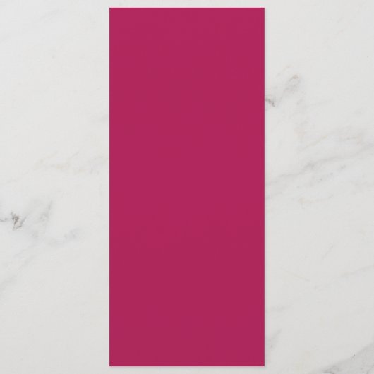 Elegant Floral Burgundy Wedding Menu (Achterkant)