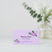 Elegant Floral Business Design Visitekaartje (Staand voorkant)