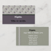 Elegant Floral Business of Profile Card Sjabloon Visitekaartje (Voorkant / Achterkant)