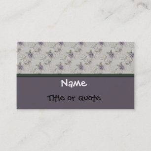 Elegant Floral Business of Profile Card Sjabloon Visitekaartje