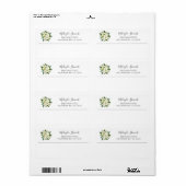 Elegant Floral Business Shipping Etiket (Full Sheet)