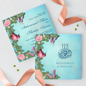 Elegant Floral Butterflies islamitisch moslimhuwel Kaart