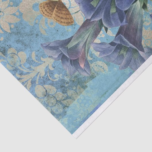 Elegant Floral Butterfly Tissuepapier (Detail)