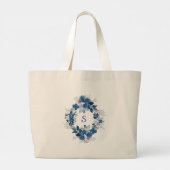 Elegant Floral Butterfly Tote Bag (Achterkant)