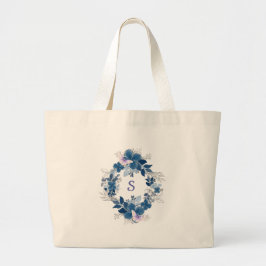 Elegant Floral Butterfly Tote Bag