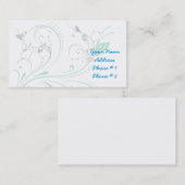 Elegant Floral Butterfly Visitekaartje (Voorkant / Achterkant)