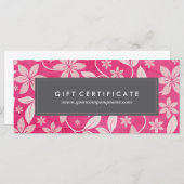 Elegant Floral Cadeaubon (Voorkant / Achterkant)