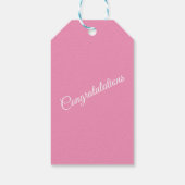 Elegant Floral Cadeaulabel (Achterkant)