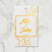 Elegant Floral Cadeaulabels (Voorkant)
