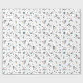 Elegant Floral Cadeaupapier (Vlak)