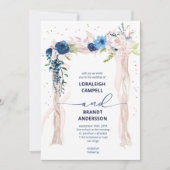 Elegant Floral Canopy Wedding Kaart (Voorkant)