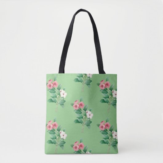 Elegant Floral Canvas tas (Voorkant)