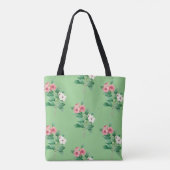 Elegant Floral Canvas tas (Achterkant)