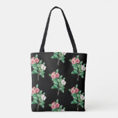 Elegant Floral Canvas tas (Achterkant)
