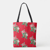 Elegant Floral Canvas tas (Achterkant)