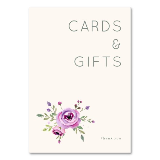 Elegant Floral Cards & Gifts Kaart (Voorkant)