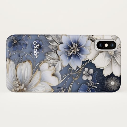 Elegant Floral Case-Mate iPhone Case (Achterkant (horizontaal))