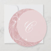 Elegant Floral Celestial Moon Stars Quinceanera Save The Date (Achterkant)