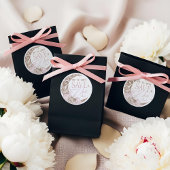 Elegant Floral Celestial Moon Stars Save The Date Ronde Sticker