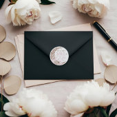 Elegant Floral Celestial Moon Stars Save The Date Ronde Sticker