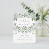 Elegant Floral Change of Address Moving Briefkaart (Staand voorkant)