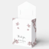 Elegant Floral Cherry Blossom Wedding Bedankdoosjes (Geopend)