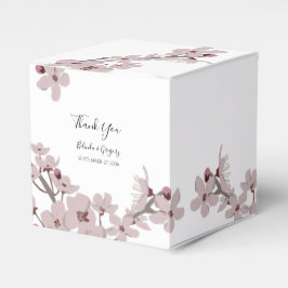 Elegant Floral Cherry Blossom Wedding Bedankdoosjes