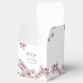 Elegant Floral Cherry Blossom Wedding Bedankdoosjes (Geopend)