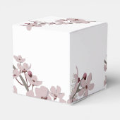 Elegant Floral Cherry Blossom Wedding Bedankdoosjes (Achterkant)