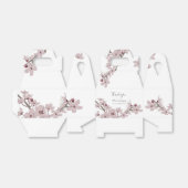 Elegant Floral Cherry Blossom Wedding Bedankdoosjes (Uitgevouwen)