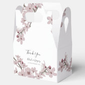 Elegant Floral Cherry Blossom Wedding Bedankdoosjes (Geopend)