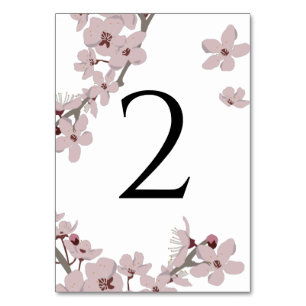 Elegant Floral Cherry Blossom Wedding Kaart