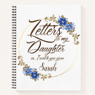 Elegant Floral-chic Letters design Notitieboek