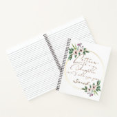 Elegant Floral-chic Letters design Notitieboek (Binnen)