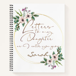 Elegant Floral-chic Letters design Notitieboek