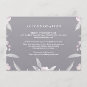 Elegant floral Chinoiserie Weddenschappen Informatiekaartje (Voorkant)