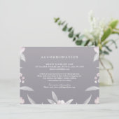 Elegant floral Chinoiserie Weddenschappen Informatiekaartje (Staand voorkant)