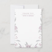 Elegant floral Chinoiserie Wedding bedankt (Voorkant)