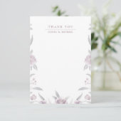 Elegant floral Chinoiserie Wedding bedankt (Staand voorkant)