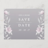 Elegant floral Chinoiserie Wedding save the date Aankondigingskaart (Voorkant)