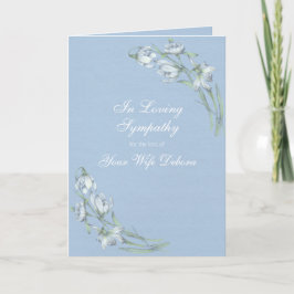 Elegant Floral Christelijk sympathie personalisere Kaart