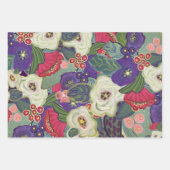 Elegant Floral Christmas Wrapping Paper (Voorkant 3)